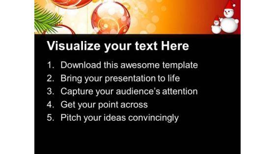 Christmas Celebration Holidays PowerPoint Templates Ppt Backgrounds For Slides 1212