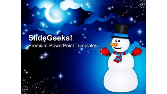 Christmas Celebration Winter Abstract PowerPoint Templates Ppt Backgrounds For Slides 1212