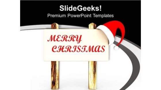Christmas Celebration With Santa Clause PowerPoint Templates Ppt Backgrounds For Slides 0413