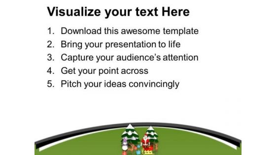 Christmas Celebration With Santa Clause PowerPoint Templates Ppt Backgrounds For Slides 0513