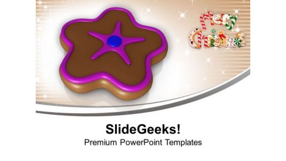 Christmas Cookie For Celebration PowerPoint Templates Ppt Backgrounds For Slides 0513