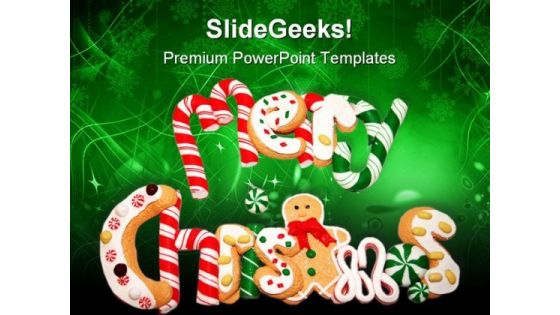 Christmas Cookies Festival PowerPoint Themes And PowerPoint Slides 0711