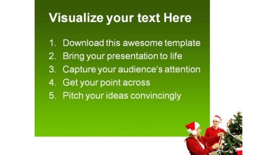 Christmas Decorations Festival PowerPoint Templates And PowerPoint Backgrounds 0411
