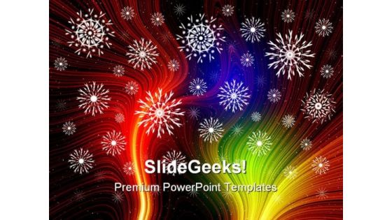 Christmas Fantasy Abstract PowerPoint Template 0910