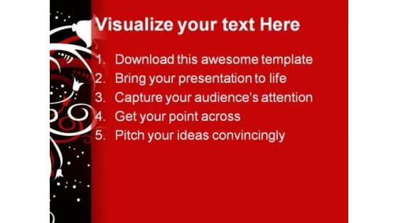 Christmas Floral Abstract PowerPoint Templates And PowerPoint Backgrounds 0511