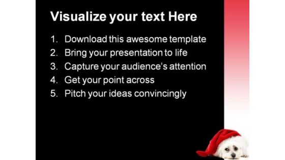 Christmas Pooch Holidays PowerPoint Themes And PowerPoint Slides 0211