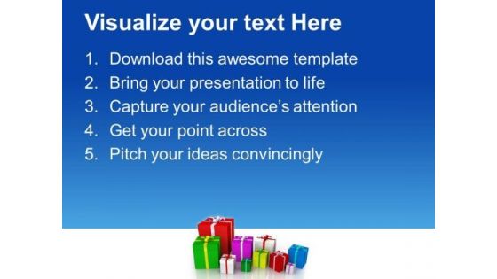 Christmas Presents Festival PowerPoint Templates Ppt Background For Slides 1112
