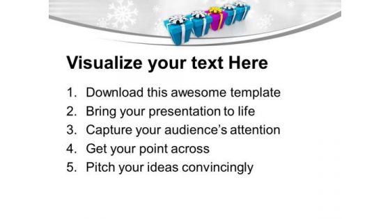 Christmas Presents Festival PowerPoint Templates Ppt Backgrounds For Slides 0113