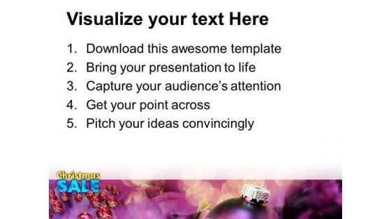 Christmas Sale And Baubles Festival PowerPoint Templates Ppt Background For Slides 1112