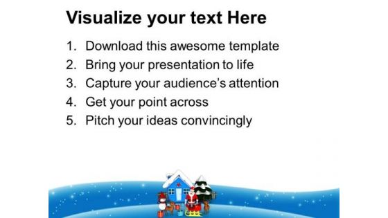 Christmas Scene Holidays PowerPoint Templates Ppt Backgrounds For Slides 1212