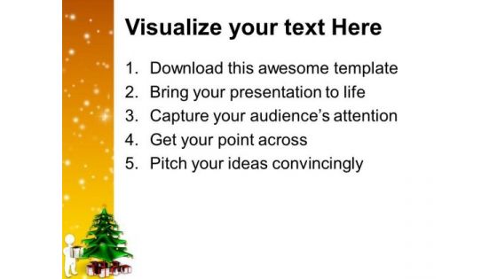 Christmas Tree Abstract Background PowerPoint Templates Ppt Backgrounds For Slides 0413
