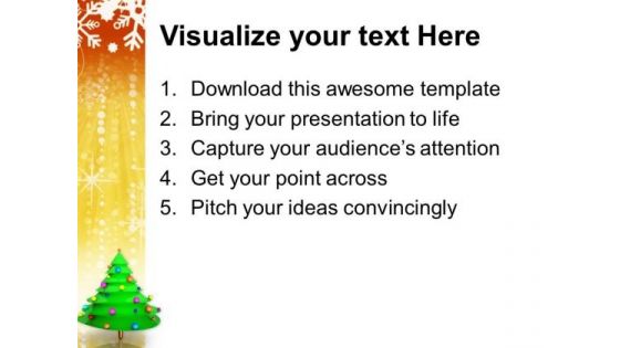 Christmas Tree Abstract PowerPoint Templates Ppt Backgrounds For Slides 1212