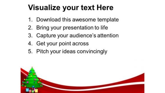 Christmas Tree With Presents Events PowerPoint Templates Ppt Backgrounds For Slides 1212