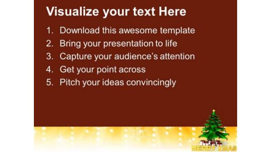 Christmas Tree With Presents Festival PowerPoint Templates Ppt Backgrounds For Slides 1112