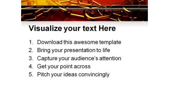 Chrome Chain Abstract PowerPoint Templates And PowerPoint Backgrounds 0611