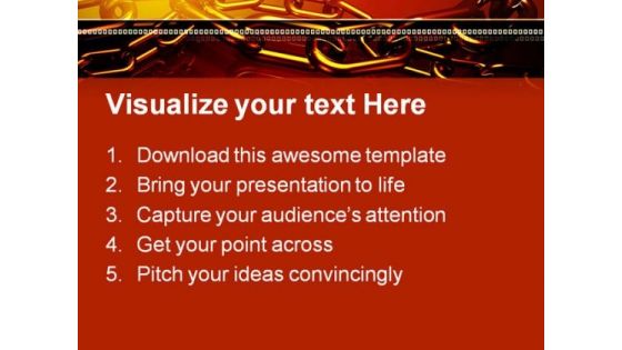 Chrome Chain Abstract PowerPoint Templates And PowerPoint Backgrounds 0611
