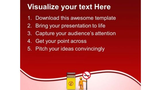 Cigarette Smoking Injurious To Health PowerPoint Templates Ppt Backgrounds For Slides 0313