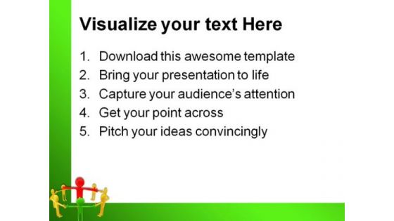 Circle Team Leadership PowerPoint Templates And PowerPoint Backgrounds 0611