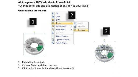 Circular 7 Steps Pie Chart Illustration How Do Make Business Plan PowerPoint Templates