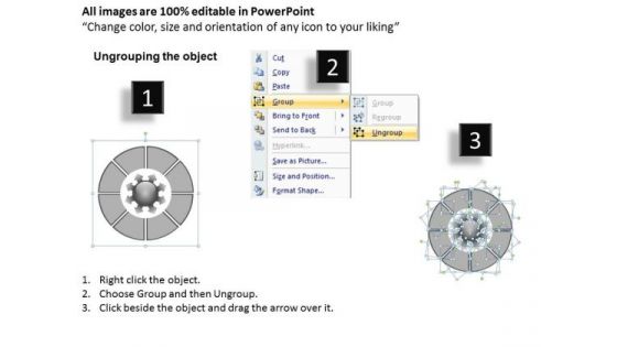 Circular 8 Stages In Continuous Manner Relative Cycle Arrow Chart PowerPoint Templates