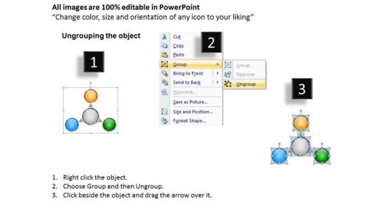 Circular Arrow Diverging Innovation Flow Chart Charts And Networks PowerPoint Templates