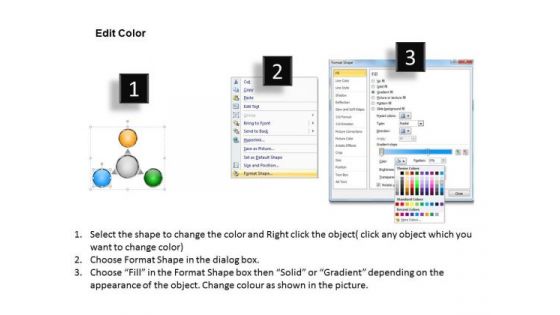 Circular Arrow Diverging Innovation Flow Chart Charts And Networks PowerPoint Templates