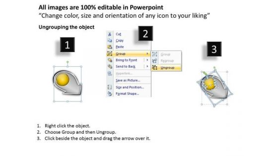 Circular Arrow Process PowerPoint Flow Chart Slides