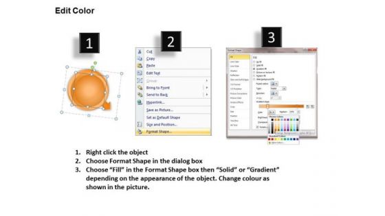 Circular Boxes Process Innovation Diagram Flowchart Programs PowerPoint Slides