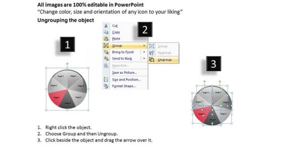 Circular Flow Diagram Representing 7 Steps Business Plan PowerPoint Slides