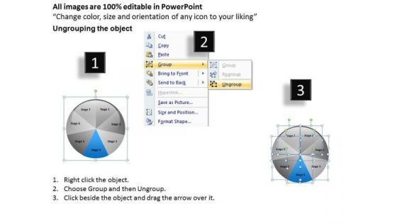 Circular Flow Diagram Representing 7 Steps Computer Business Plan PowerPoint Slides