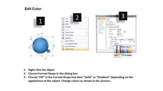 Circular Interpretation Of 5 Steps Involved Procedure System Flow Charts PowerPoint Slides
