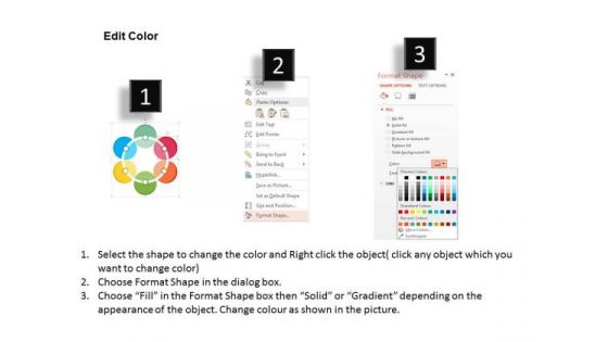 Circular Layout For Lean And Six Sigma PowerPoint Templates