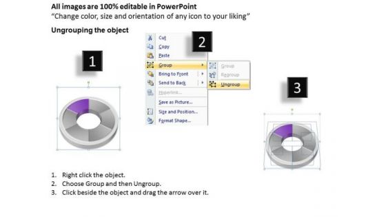 Circular Network Diagram 6 Stages Business Plan PowerPoint Slides