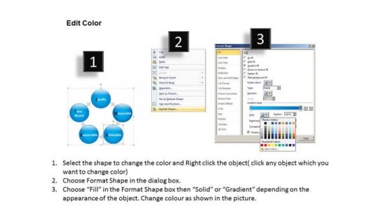 Circular Network Diagram Chart PowerPoint Slides Editable Ppt Templates
