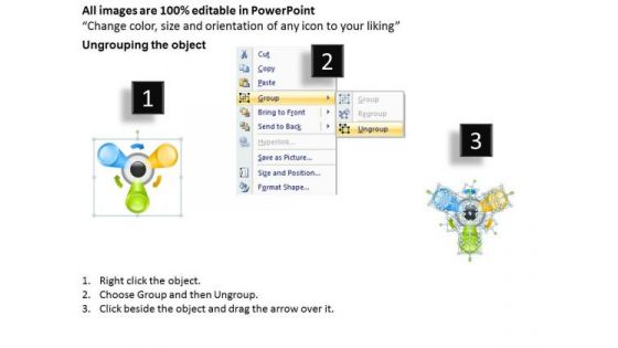 Circular Process 3 Stages Business Ppt Making Plan Template PowerPoint Templates