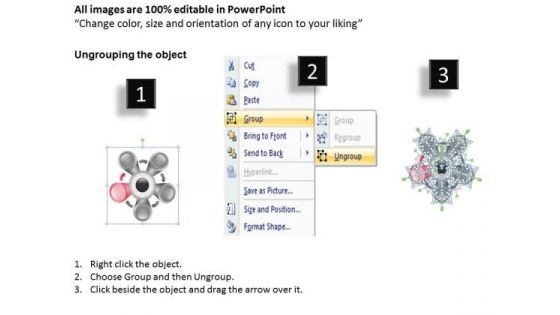 Circular Process 5 Stages Operation Ppt Writing Business Plan Template PowerPoint Slides