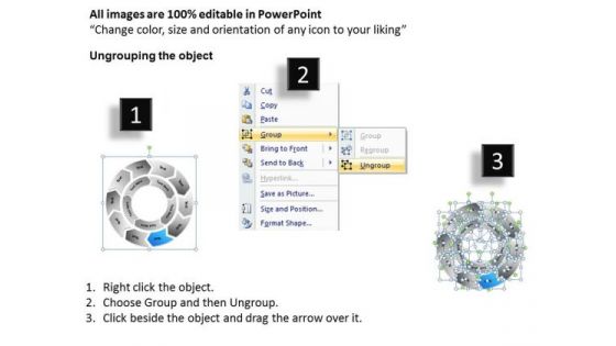 Circular Process Flow Diagram Ppt Executive Business Plan Template PowerPoint Templates