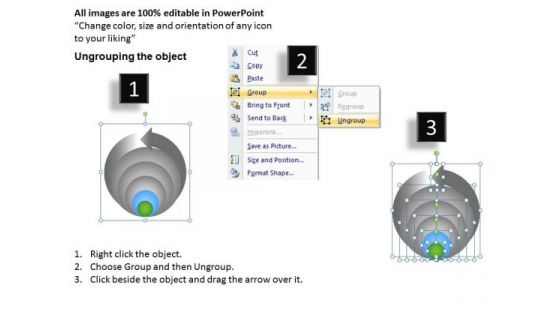 Circular Process Layer Diagram PowerPoint Slides