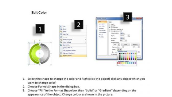 Circular Process Workflow Diagram 2 Stages Business Plan PowerPoint Slides