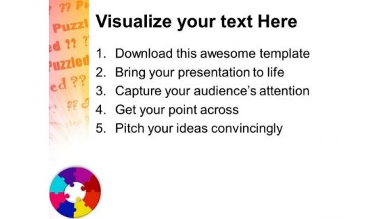Circular Puzzle Business PowerPoint Templates And PowerPoint Themes 0512