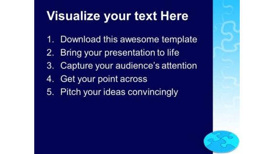 Circular Puzzle Business PowerPoint Templates And PowerPoint Themes 0712