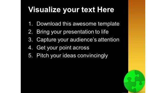 Circular Puzzle Business PowerPoint Templates And PowerPoint Themes 1012