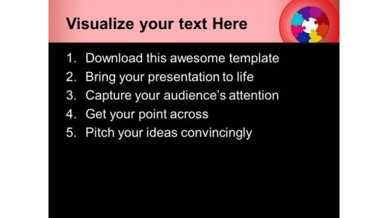 Circular Puzzle Communication PowerPoint Templates And PowerPoint Themes 0512