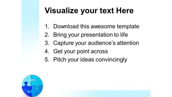 Circular Puzzle Teamwork PowerPoint Templates And PowerPoint Themes 0612