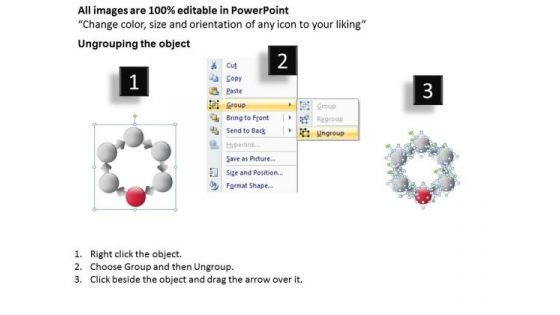 Circular Resource Allocation Chart Template For Business Plan PowerPoint Slides