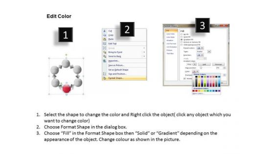 Circular Resource Allocation Chart Template For Business Plan PowerPoint Slides
