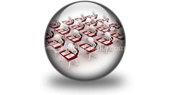 Classroom Exam Test PowerPoint Icon C