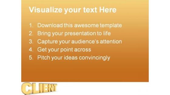 Client Marketing Business PowerPoint Themes And PowerPoint Slides 0511