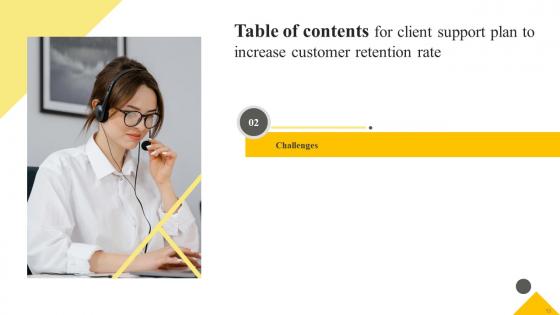 Client Support Plan To Increase Customer Retention Rate Strategy CD V