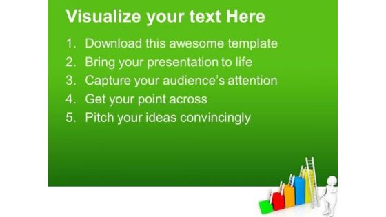 Climb The Ladder To Success PowerPoint Templates Ppt Backgrounds For Slides 0813